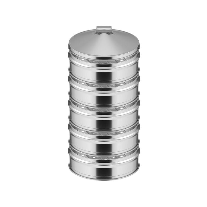 SOGA 28cm Food Steamer 5 Tier Stainless Steel with Lid
