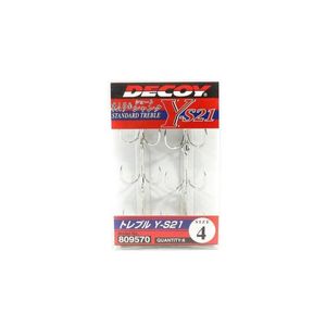 Decoy YS21 Standard High Performance Treble Fishing Hook 4