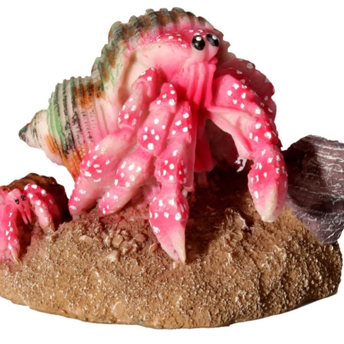 Aqua One Hermit Crab Mother & Baby Pink Ornament 8.1x6.7x5.8cm (37180pk)