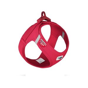 Curli Small Red Curli Clasp Air-Mesh Dog Vest Harness