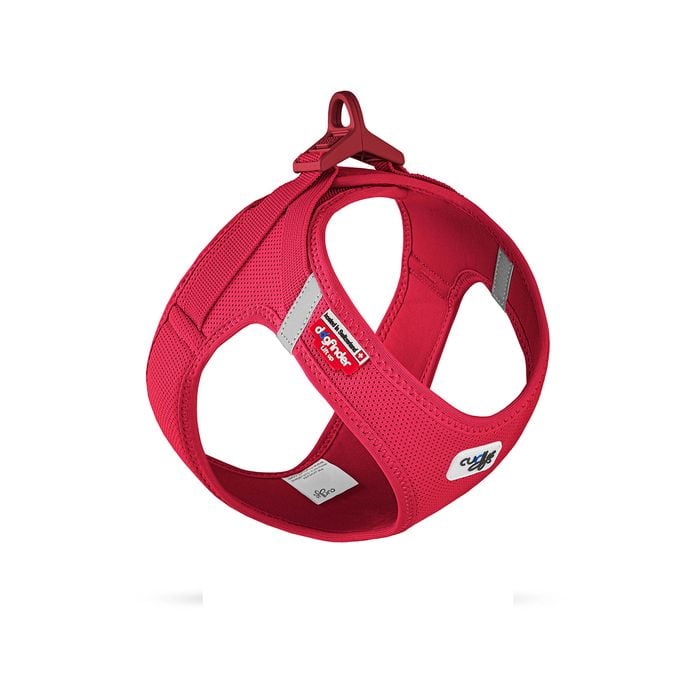 Curli Red Curli Clasp Air-Mesh Dog Vest Harness - Small