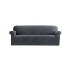Artiss 4 Seater Sofa Cover Couch Cover Velvet Grey