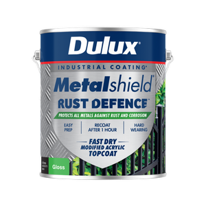 Dulux 4L Black Gloss Metalshield Rust Defence
