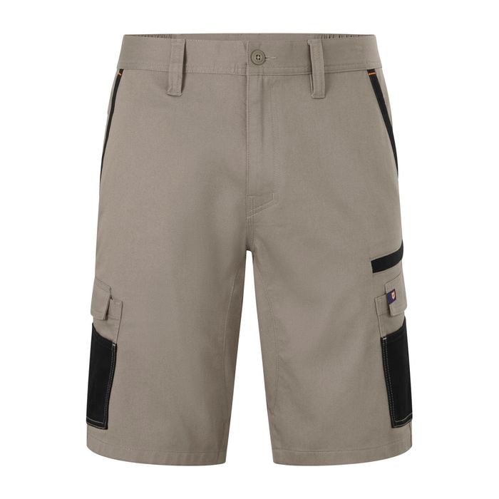 Citeco Khaki Cotton Stretch Cargo Mid Shorts - Size 87R