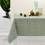 Ladelle Green Cotton Rich Tablecloth 150 x 300 cm