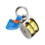 Taskmaster 38mm Nickel Plated Brass Double Pulley