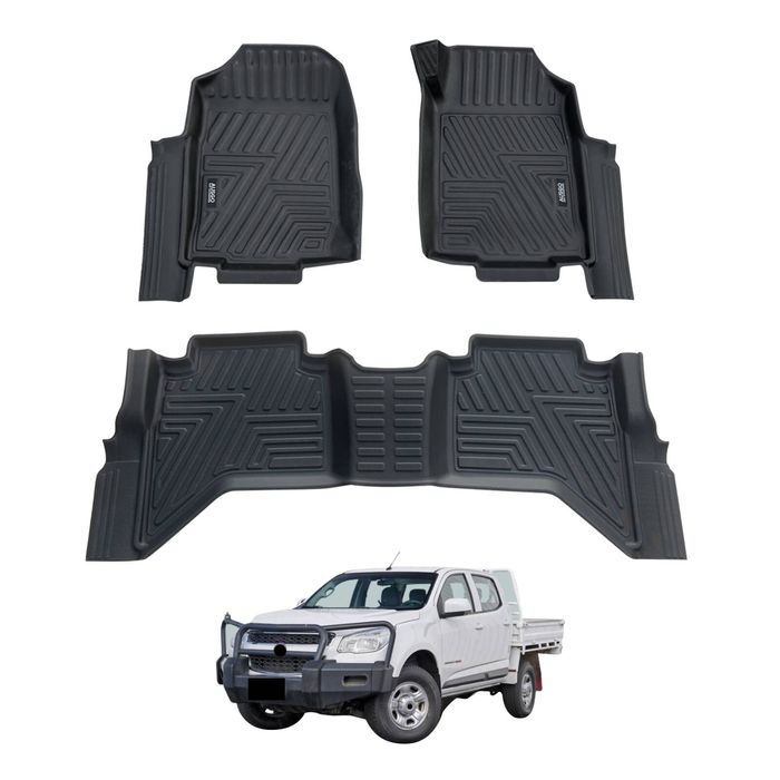 AUSGO Car Floor Mats for Holden Colorado Dual Cab 2012-2020 All-Weather Floor Liners
