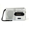 Portable Pocket Radio With Built-in Speaker Silver