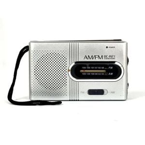 Portable Pocket Radio With Built-in Speaker Silver