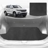 6D Diamond Car Boot Mat for SsangYong Rexton Y290, Y400, Y4502017-Current-(3rd Row folded/5 seater)-Cargo Mat-Black-Outback GT