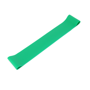 Resistance Band Exercise Loops - Set of 4 Colour-Coded Strengths, Pilates, Yoga & Rehab - Firm - Green (0.80mm)