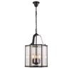 Vencha Brentwood 3 Light Traditional Pendant - Black