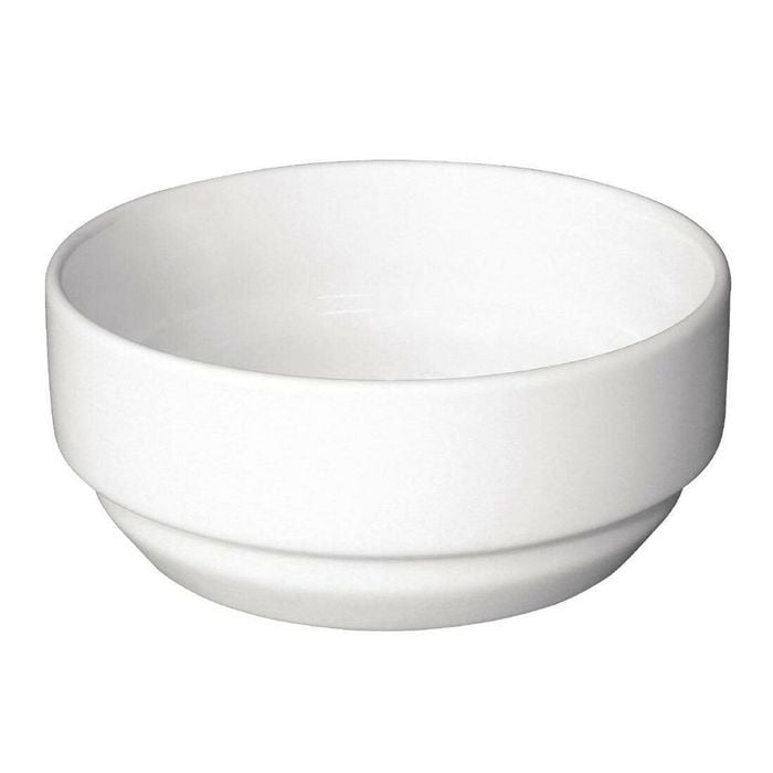 Olympia Stacking Bowls Whiteware Round 115mm Ceramic Kitchen Dining Tableware