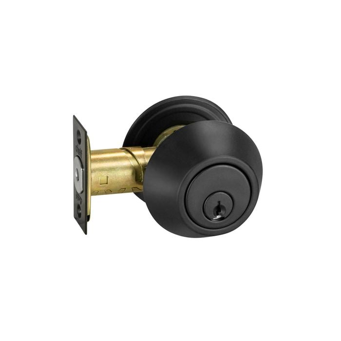 Delf Matte Black Double Cylinder Heavy Duty Deadbolt