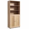 Costway Wood Bookcase Display Shelf Storage Cabinet Natural