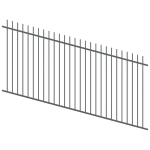 ProtectorAl 1201 - 2400 x 1200mm Monument Raked Up to 15º Picket Top Pool Fence Panel