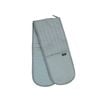Ladelle Lennox Double Oven Mitt Heat-Resistant Kitchen Gloves Ice Blue