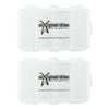 2PK Next Generation Supplements Double Sided Pill Box 10 Compartments Clear