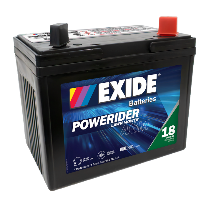 Exide Powerider XU1R-AGM Mower Battery