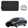 Front Windscreen Sun Shade for Peugeot 407 2004 - 2010 Hatch - Standard 150 x 85 cm - Black