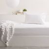 Park Avenue Queen Bed Sheet/Pillowcases 500TC Bamboo Cotton Home Bedding White