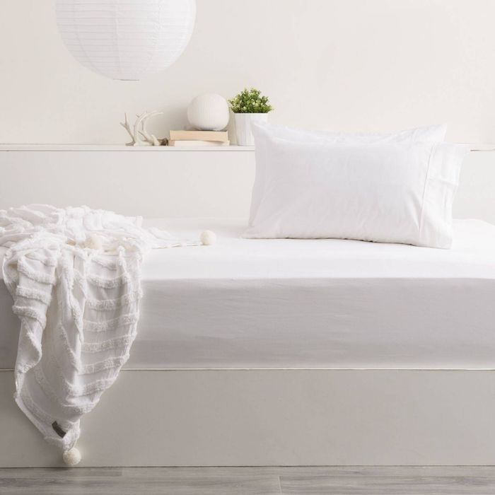 Park Avenue Queen Bed Sheet/Pillowcases 500TC Bamboo Cotton Home Bedding White