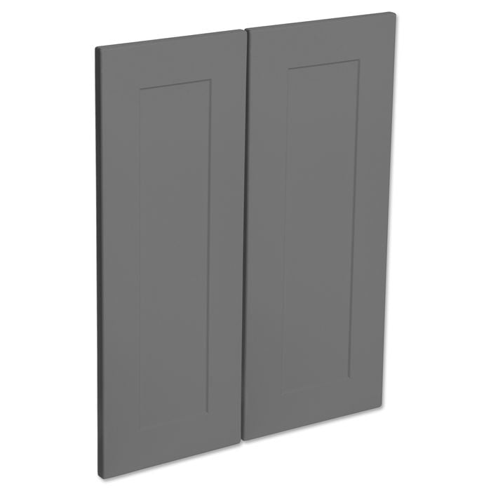 Kaboodle Smoked Grey Alpine Corner Wall Cabinet Door - 2 Pack