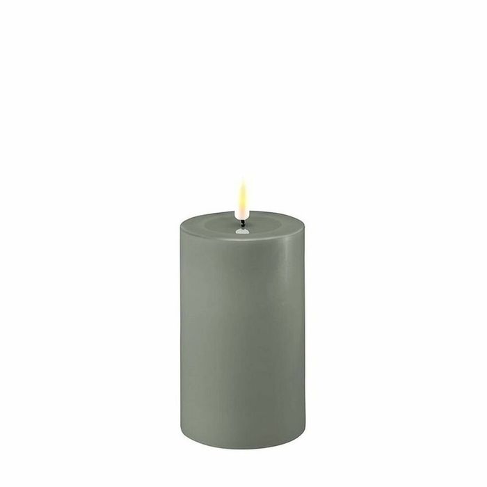 Deluxe Homeart Flameless Candle - Salvie Green 7.5 x 12.5cm