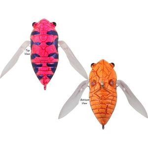 Atomic Hardz Cicada 35mm Surface Topwater Fishing Lure Snake Pink Tiger
