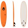 Summer vibes Mini Mal 8' Softboard - Orange White