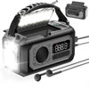 Emergency Hand Crank Solar Radio Gray