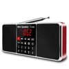 Digital Fm Radio Receiver Stereo Red