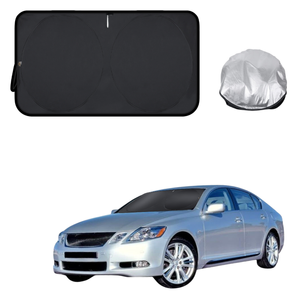 Front Windscreen Sun Shade for Lexus GS 2005 - 2011 - Standard 150 x 85 cm - Black