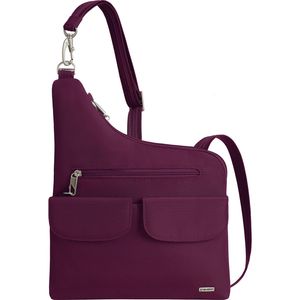 Travelon Classic Anti-Theft Crossbody Bag in Burgundy