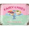 Nostalgic Art Fairy Cakes 30x40cm Large Metal Sign Home/Cafe Wall Hanging Decor