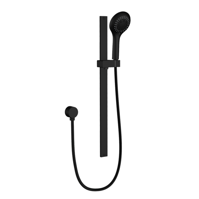 Mondella Black Resonance 5 Function Slide Shower - Matte Black