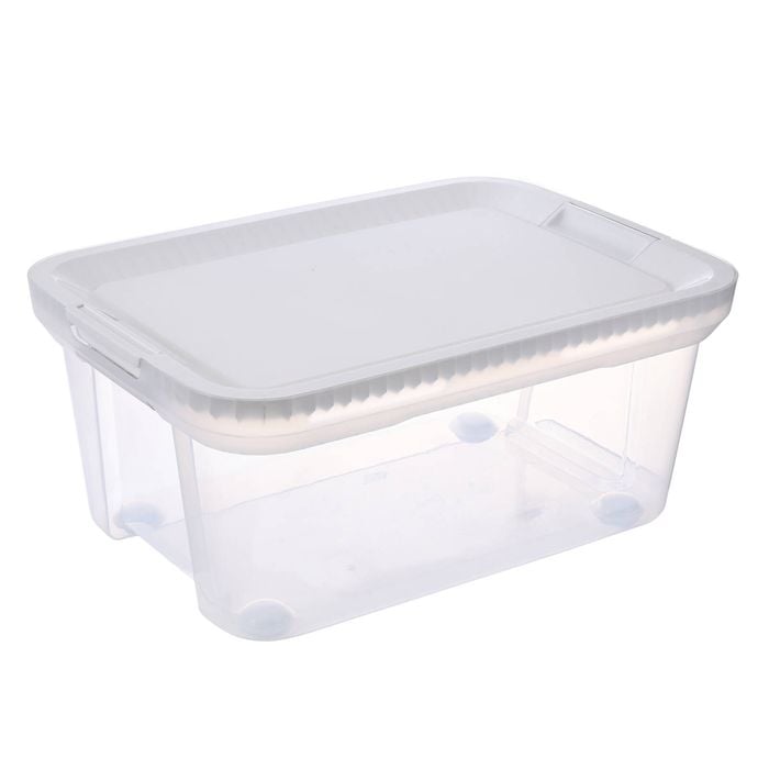 Ezy Storage 32L Ultimate Storage Clear Tub White