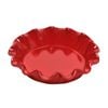 Emile Henry 26cm Ceramic Ruffled Pie Dish Burgundy