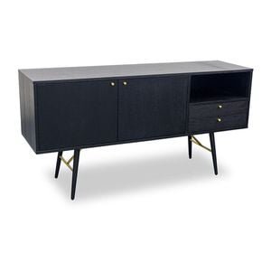 Modern Furniture OMARI Sideboard Buffet 160cm - Black Ash