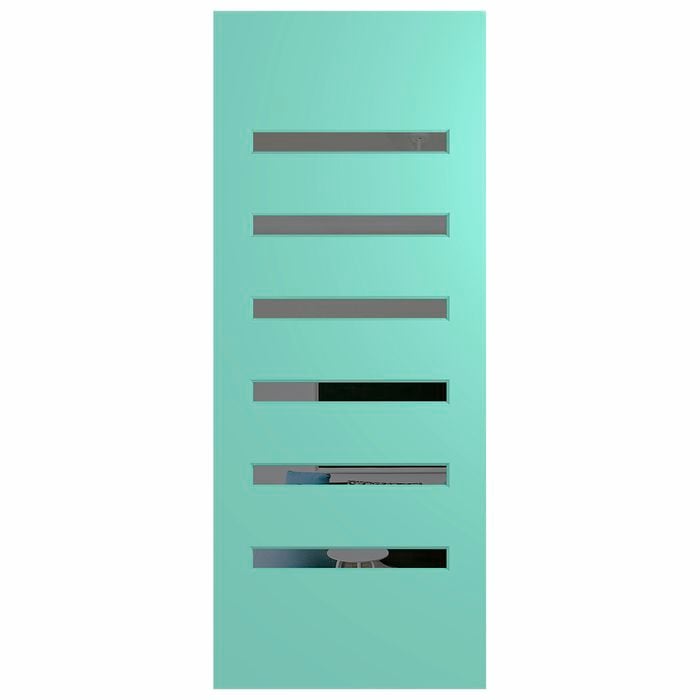 Hume 2040 x 820 x 40mm Verve External Door VER6 - Grey Tint