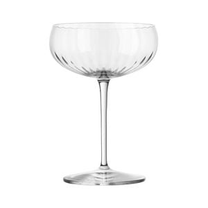 Luigi Bormioli Optica Set Of 4 Champagne Coupes 300ml