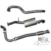 Ignite Exhausts Turbo Back For Nissan Gu Patrol 4.2l Leaf Spring Ute 3" Dump Pipe & Muffler Raw Aluminised Steel