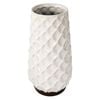 Urban Products Cross Hatch Vase Home Decor White 28cm