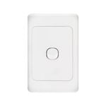 DETA White 1 Gang Single Vertical Switch