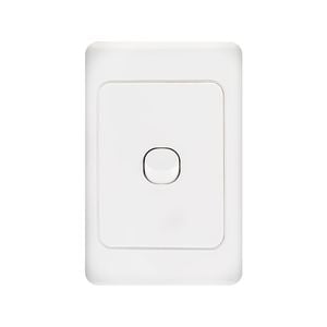 DETA White 1 Gang Single Vertical Switch