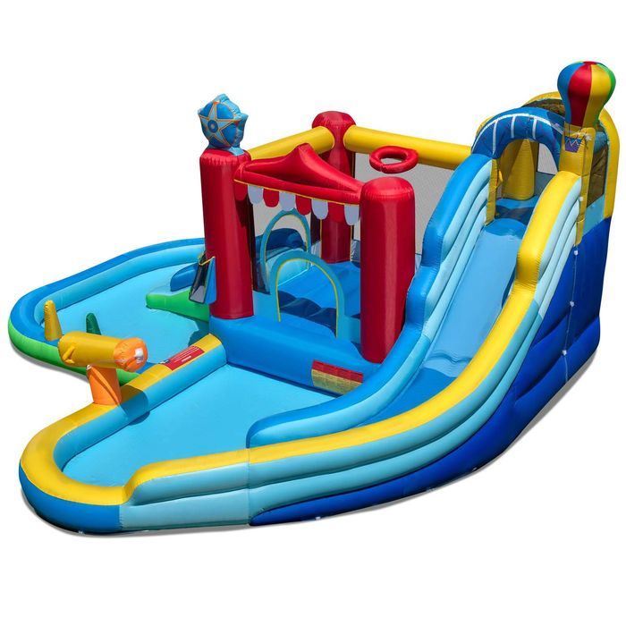 Costway Inflatable Bounce House Water Slide w/Splash Pool Party NO Blower