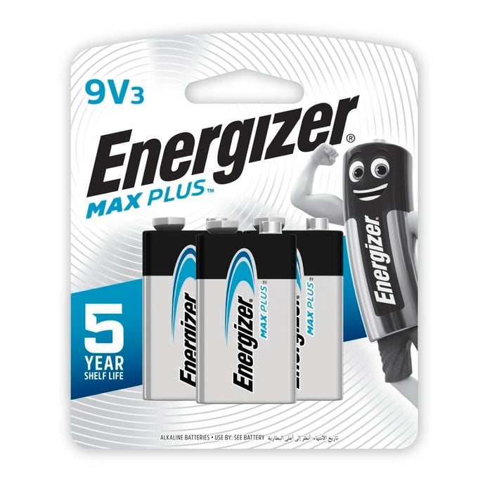 Energizer 9V Max Plus Batteries - 3 Pack