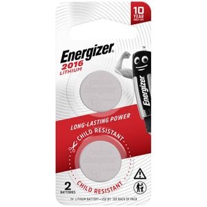 Energizer 2016 Lithium Coin Battery - 2 Pack