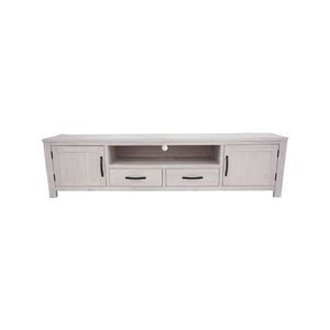 Foxglove ETU Entertainment TV Unit 216cm 2 Drawer 2 Door Mt Ash Wood - White