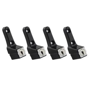 Ikonic Black Sliding Window Lock - 4 Pack